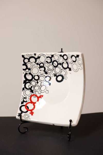 Piatto Decorativo Lui Lei Ceramica Regalo Coppia | Laboratorio71 2