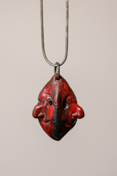 Ciondolo Pulcinella Terracotta Artigianale | Laboratorio71