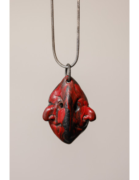 Ciondolo Pulcinella Terracotta Artigianale | Laboratorio71