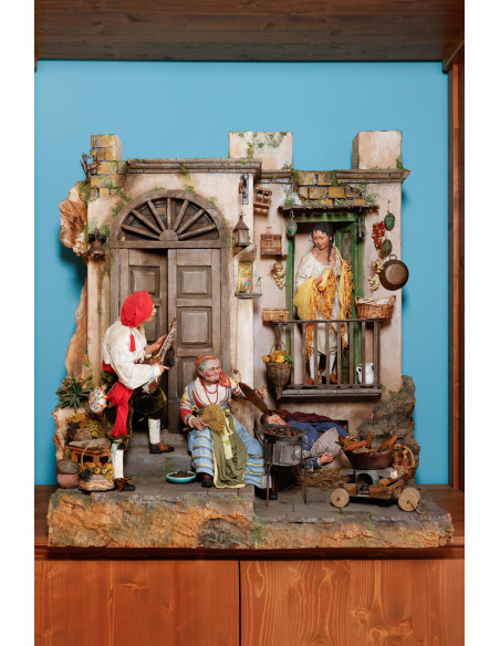 Scoglio Presepiale Napoletano La Serenata | Laboratorio71