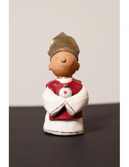 San Gennaro Statuina Stilizzata Terracotta | Laboratorio71