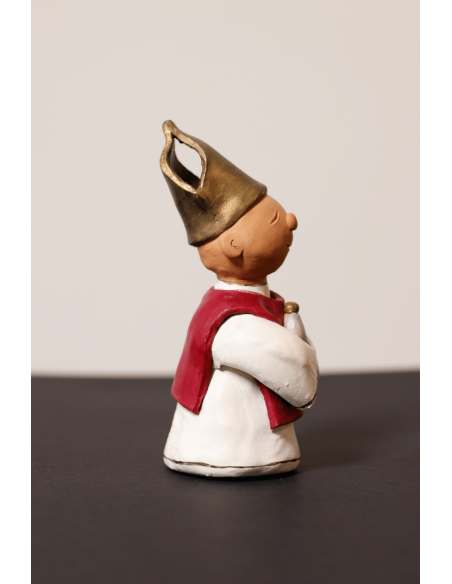 San Gennaro Statuina Stilizzata Terracotta | Laboratorio71
