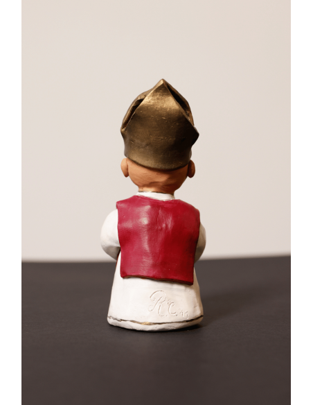 San Gennaro Statuina Stilizzata Terracotta | Laboratorio71