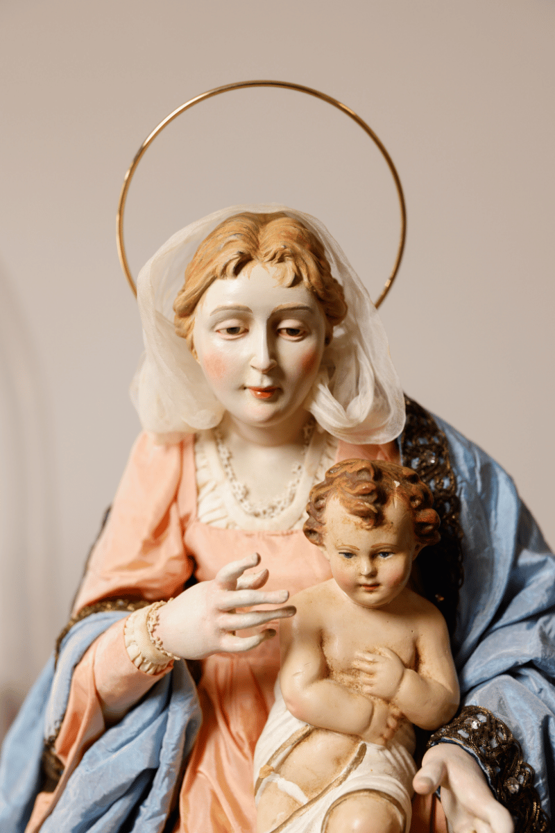 Madonna col Bambino Terracotta Arte Sacra | Laboratorio71