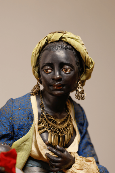 Madre Orientale con Bambino Presepe Napoletano | Laboratorio71 2