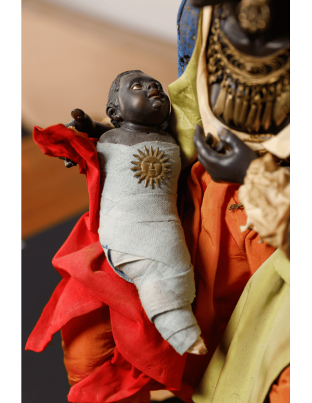 Madre Orientale con Bambino Presepe Napoletano | Laboratorio71